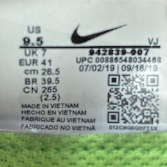 Nike Free Rn Flyknit 2018 Womens Black White Pink Foam 942839 007 Preowned - Picture 10 of 11